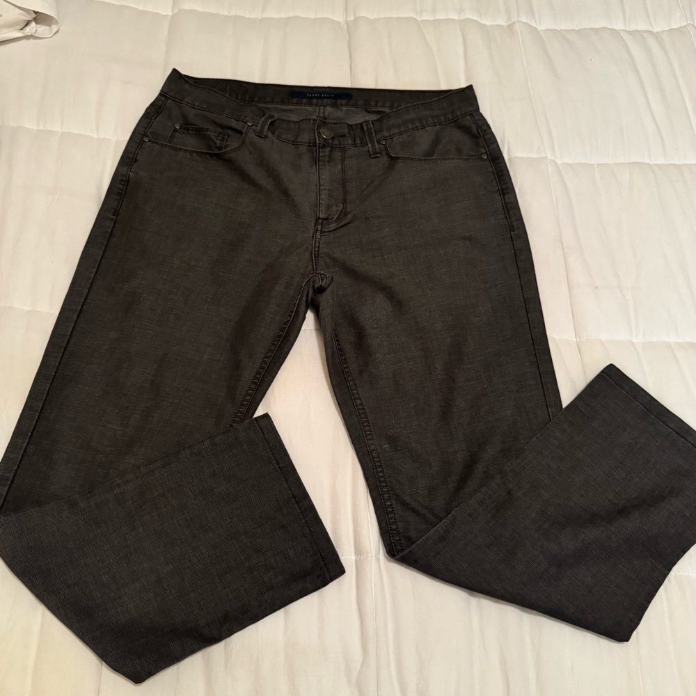 Perry Ellis Men’s Sz 34x32 Black Slim Fit Denim Dark Wash Casual